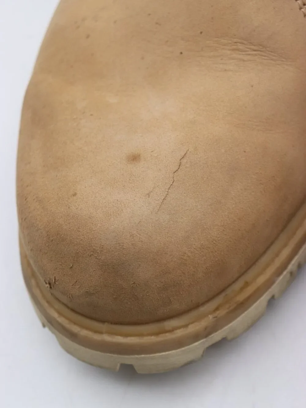 Timberland 6 Inch Boot Men's Size 12 M Tan Leather Premium Boots Waterproof